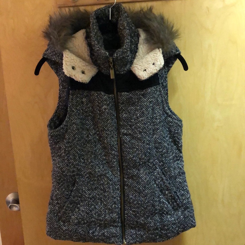 Cozy Vest with Fur Trim